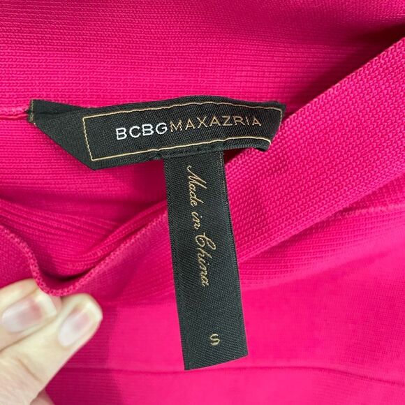 BGBGMaxAzria Azalea Hot Pink Bodycon Bandage Skirt Women’s Size S - Picture 3 of 6